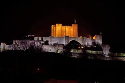 Dover Castle at Night from Western Heights Wallpaper