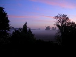 Dawn over Swaffham. Norfolk. Wallpaper