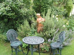 Lacock - King John's Tea Garden (3) - June, 2003 Wallpaper