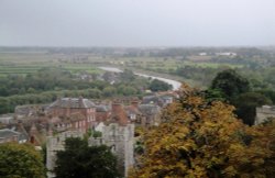 View from Arundel Castle keep Wallpaper