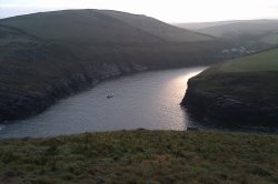 A view into Port Quin. Wallpaper