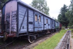 Abandoned railway wagon, Betws y Coed Station, Snowdonia