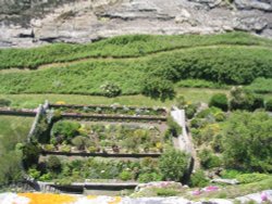 St. Michael's Mount. View of Cliffside Gardens June 2003 Wallpaper