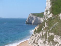 Durdle Door Coast & Cliffs (2) - June 2003 Wallpaper
