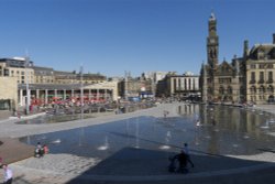 Newly opened Park in the City, Bradford Wallpaper