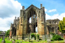 Melrose Abbey, Scottish Borders, Scotland Wallpaper
