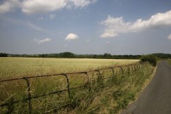 B Road to Fotheringhay, Northamptonshire Wallpaper