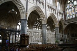 Inside Cathedral Exeter