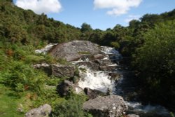 Looking upstream. Red a Ven Brook, Dartmoor Wallpaper