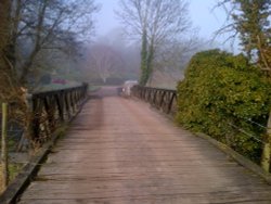 Bridge at the Roman Villa Wallpaper