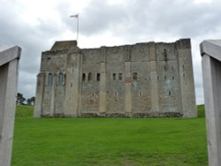 Castle Rising Castle -from the Old Norman Church Wallpaper