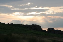 Sunset (2) at Cow and Calf - Ilkley Wallpaper