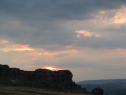Sunset (3) at Cow and Calf - Ilkley Wallpaper