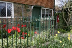 Cottage Corner Wallpaper