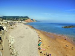 Sidmouth Beach and Seafront Wallpaper
