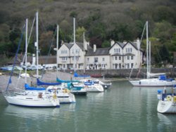 Anchor Hotel at Porlock Weir, Harbour Wallpaper