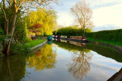 Canal Reflections Wallpaper