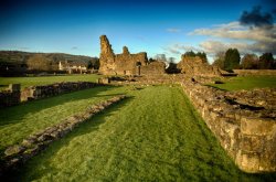 Sawley Abbey ruins Wallpaper