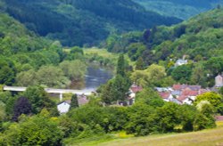 Looking Down, Brockweir. Wallpaper