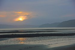 Sunset on the Coast near Kidwelly Wallpaper