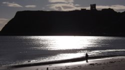 September Morning,Scarborough Castle Wallpaper