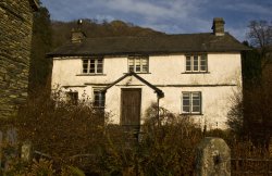 Cottage at Loughrigg Tarn Wallpaper
