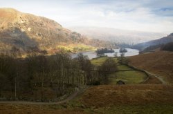 Rydal Water from Loughrigg terrace Wallpaper