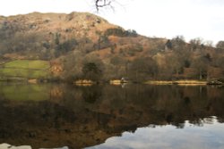 Nab Scar across Rydal Water Wallpaper
