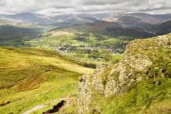 Ambleside from Wansfell Wallpaper