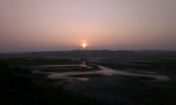 The sunrise over Hayle, Cornwall Wallpaper