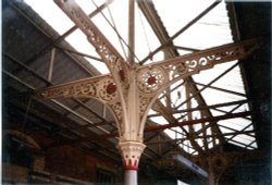 Doncaster station wrought ironwork Wallpaper