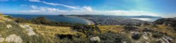 Panorama from Great Orme of Llandudno, Little Orme and Snowdonia Wallpaper