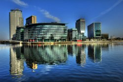 Salford Quays Reflections. Wallpaper