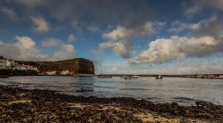 Across The Harbour Staithes Wallpaper