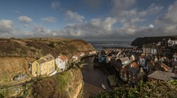 Looking Down On Staithes Wallpaper