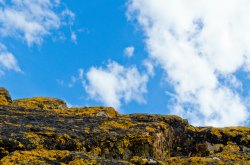 Rocks, Clouds and Sky Wallpaper