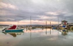 Still morning at Keyhaven. Wallpaper