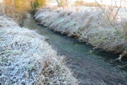 Winter river Wallpaper