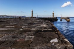 Whitby Lighthouses Wallpaper