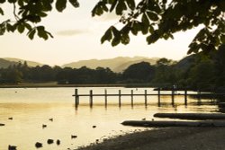 Sunset at Waterhead Ambleside 2 Wallpaper