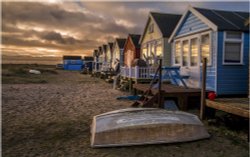 BEACH HUTS AT SANDBANKS,MUDEFORD Wallpaper