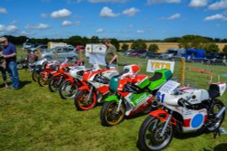 Motorcycles on display at Cadwell Park near Louth Wallpaper