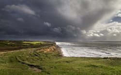 STORM APPROACHING AT BARTON ON SEA Wallpaper