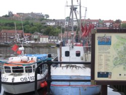 Fishing Boats in Whitby Wallpaper