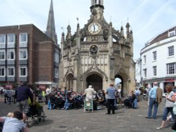 Chichester City Band Perform at the MarketCross Wallpaper