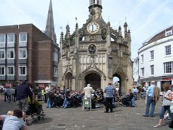Chichester City Band Perform at the MarketCross