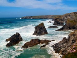View over Bedruthan Wallpaper