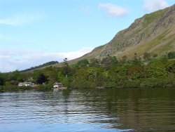 Home with a Boat Shed on the shore of Lake Ullswater Wallpaper