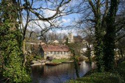 The River Nidd at Knaresborough, from Old Mother Shipton's Park Wallpaper