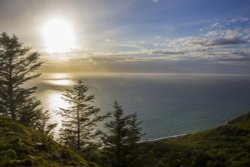 Viewpoint above Nant Gwrtheyrn near Llithfaen, Gwynedd